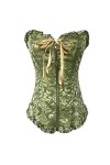 Selma. Bustier bustier vintage taille osseuse avec fermeture éclair à lavant