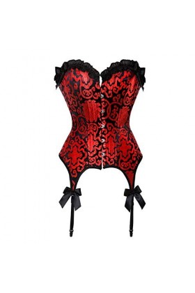 Corset Femme Overbust Vintage Corsets et Bustiers Mode Corselet Lingerie Top Sexy Clubwear Vêtements Corset Serré Sexy Grande