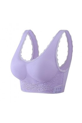 Menstruelle Lavable Lot Corset Confortable Soutien-Gorge en Dentelle à Boucle latérale alternée Soutien-Gorge Mince et Forme 