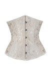 liaddkv Corset à lavant de la taille pour femme ShapeWare Corset en latex, Blanc., XXXXXXL