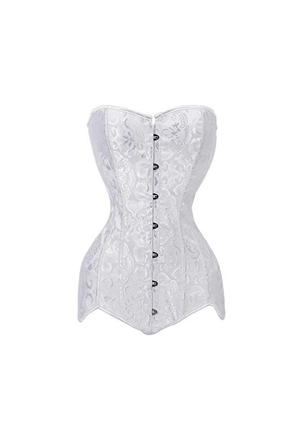 TOBEEY Corset Long Corset Sexy à Lacets pour Femmes, Bustier Cincher à la Taille