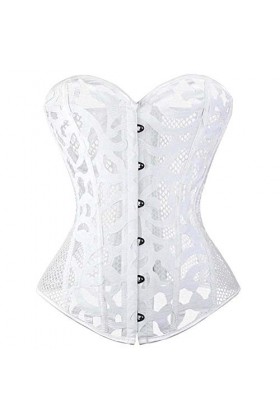 Corset Satin Bustiers Femmes Corset À Lacets Acier Désossé Bustier Médiéval Underbust Corset Bustier Sans Bretelles Plus La T