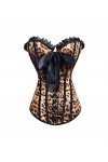 TTCI-RR Bustiers et Corsets Sexy Leopard Corset halets de Lacets Corsets de Lacets et Bustier Femmes Corset Corset SUPERBUST 