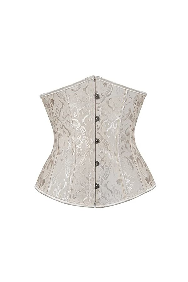 TTCI-RR Bustiers et Corsets Femmes de Lacets Brocade de Jacquard Brocade désossé à la Taille de la Taille de la Taille de la 