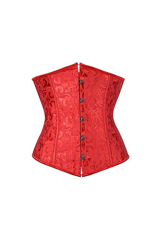 TTCI-RR Bustiers et Corsets Femmes de Lacets Brocade de Jacquard Brocade désossé à la Taille de la Taille de la Taille de la 