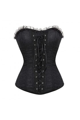 TTCI-RR Bustiers et Corsets Femmes de Lacets de corsettes désossées Sexy Plus Taille SUPERBUST CORRET Lingerie Top Gothic Bur