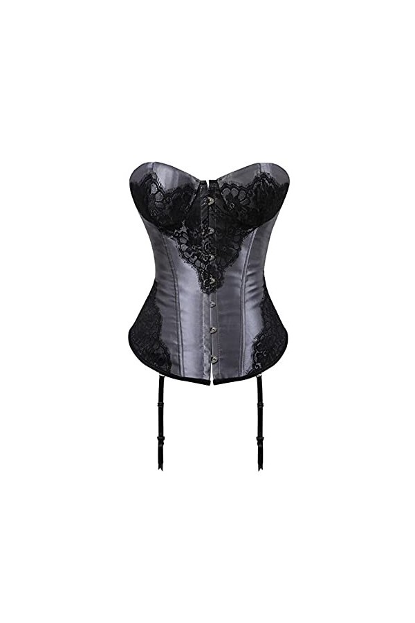 TTCI-RR Bustiers et Corsets Sexy Overbust Corsets Et Bustiers à Lacets Corset Taille Taille Taille Fleur Lingerie Top pour Br
