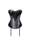 TTCI-RR Bustiers et Corsets Sexy Overbust Corsets Et Bustiers à Lacets Corset Taille Taille Taille Fleur Lingerie Top pour Br
