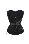 JTRHD Corsets Bustiers Femme Femmes Steampunk pour la Taille de la Taille Bustier avec Boucles à glissière Corset à Lacets Ha