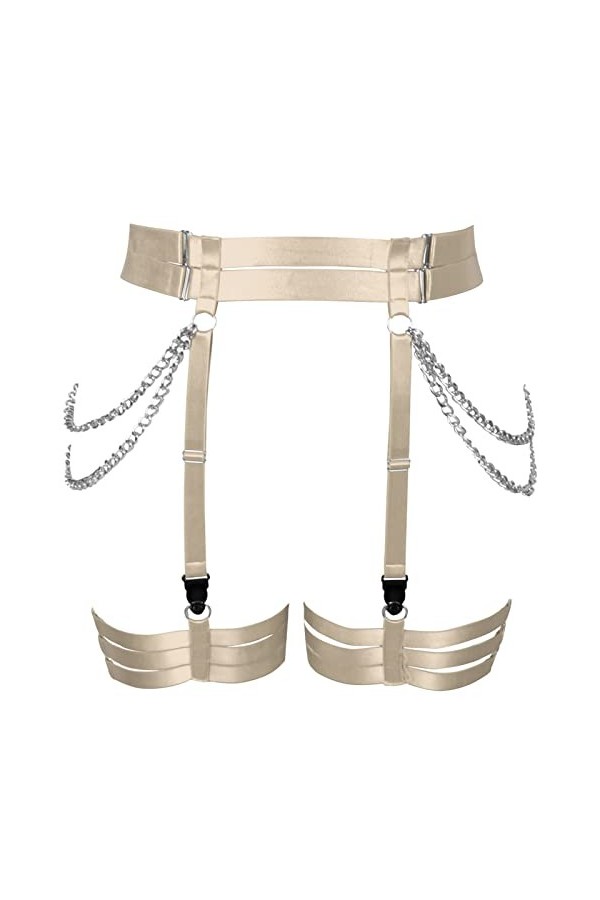 BBOHSS Femmes ceinture ceinture plus size cuisses élégant évidement garter ceinture punk gothique carnaval Halloween PROM cos