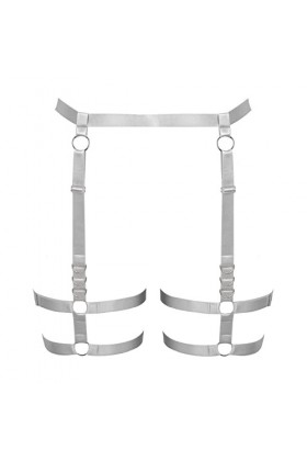 Femmes Body harnais jambes lacets cuisses de grande taille élégant ceinture punk gothique carnaval Halloween femme cadeau cos