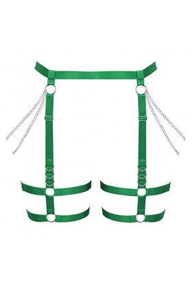 Femmes ceinture ceinture plus taille cuisses élégant évidé punk garter ceinture gothique carnaval Halloween Dance costume Bl