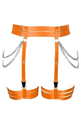 BBOHSS Femmes ceinture ceinture plus size cuisses élégant évidement garter ceinture punk gothique carnaval Halloween PROM cos