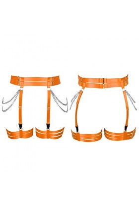 BBOHSS Femmes ceinture ceinture plus size cuisses élégant évidement garter ceinture punk gothique carnaval Halloween PROM cos