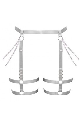 Femmes ceinture ceinture plus taille cuisses élégant évidé punk garter ceinture gothique carnaval Halloween Dance costume Bl