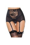 Lingerie Sexylingerie Érotique Femmes Taille Haute Ceinture Dentelle Jarretière Grande Taille S-3Xl-B_M
