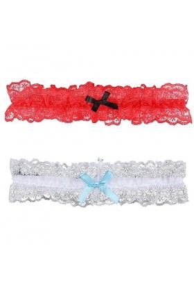 Lot de 2 jarretelles pour la mariée, lingerie sexy femme, une jarretière pour toutes les occasions. Porte-jarretelles origina