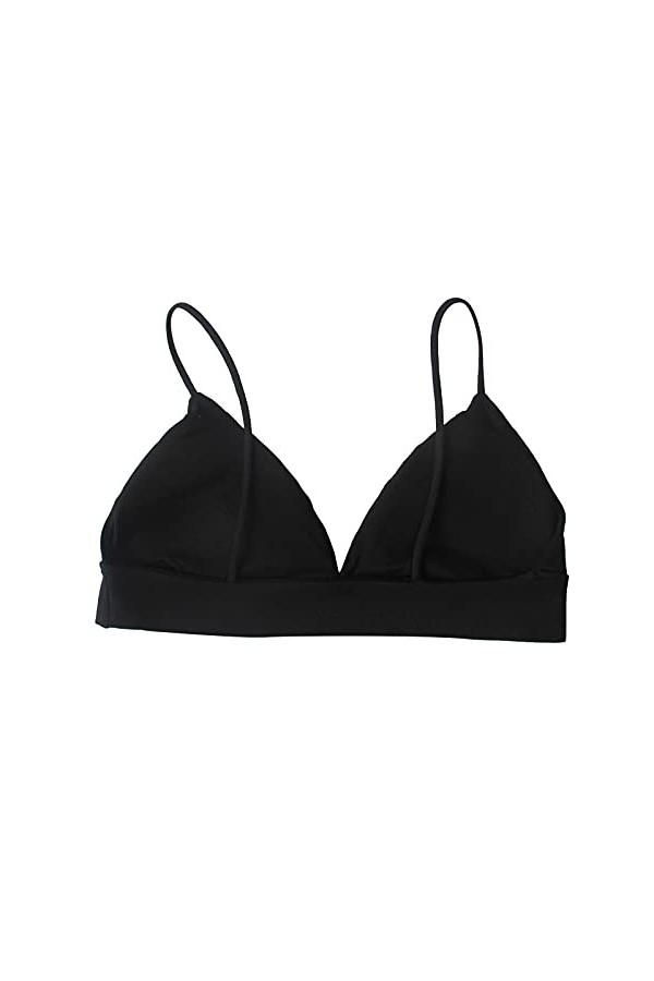 YSYOkow 2PCS Soutien-Gorge De Ultra-Mince Triangle en Sexy sans Armatures, Lingerie sans Rembourrage et Col en V Profond Sout
