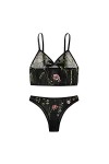 Lingerie en dentelle avec porte-jarretelles en fibre de polyester pour porter tous les jours pour femme lingerie pour sexe gr