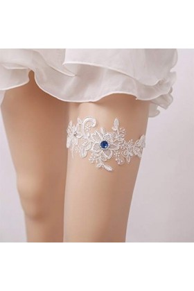 YUNGYE Femmes Bow Bague Lingerie Leg Dentelle Florale Porte-Jarretelles Bowknot Jambe Boucle de Mariage jarretières de mariée