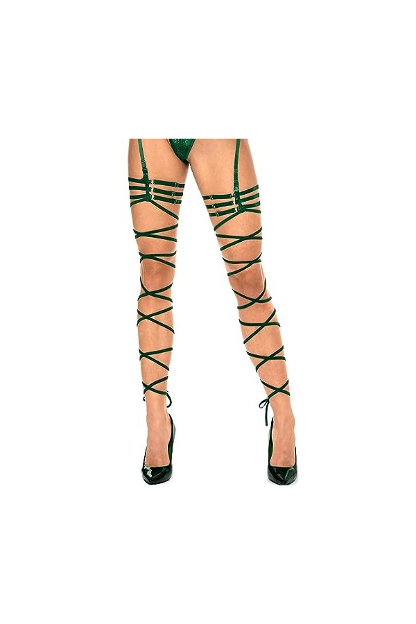 Bas de lingerie sexy à bretelles pour femme, Rose/violet, Small-medium