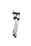 APIKA Porte-jarretelles Dentelle Hosiery Sexy Cuisse Haute Bas - Blanc - XL