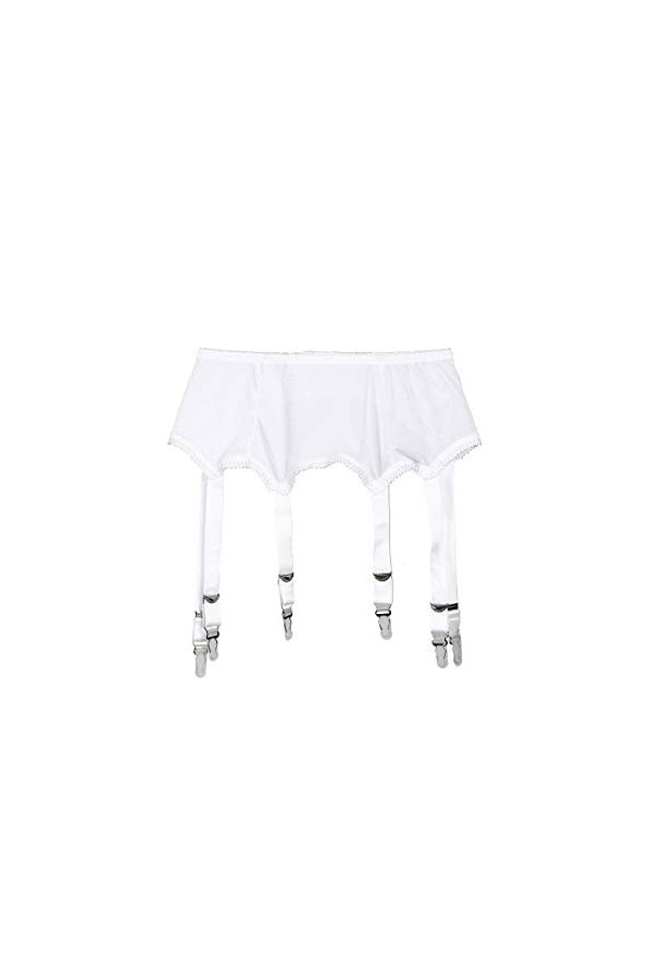 Frecoccialo Femmes Sexy Perspective 6 Bretelles Porte-Jarretelles Dentelle Ceinture pour Bas Cuisse Lingerie Vêtements de Nui
