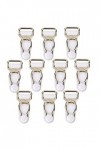 10pcs Clips Porte-jarretelles Clip Crochet Poignées Blanc Vêtement Accessoire