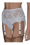 Sunfanrtnn Femmes Porte-jarretelles en Dentelle Sexy avec 6 Bretelles Ceinture pour Bas Cuisse Lingerie V괥ments de Nuit,XL,No