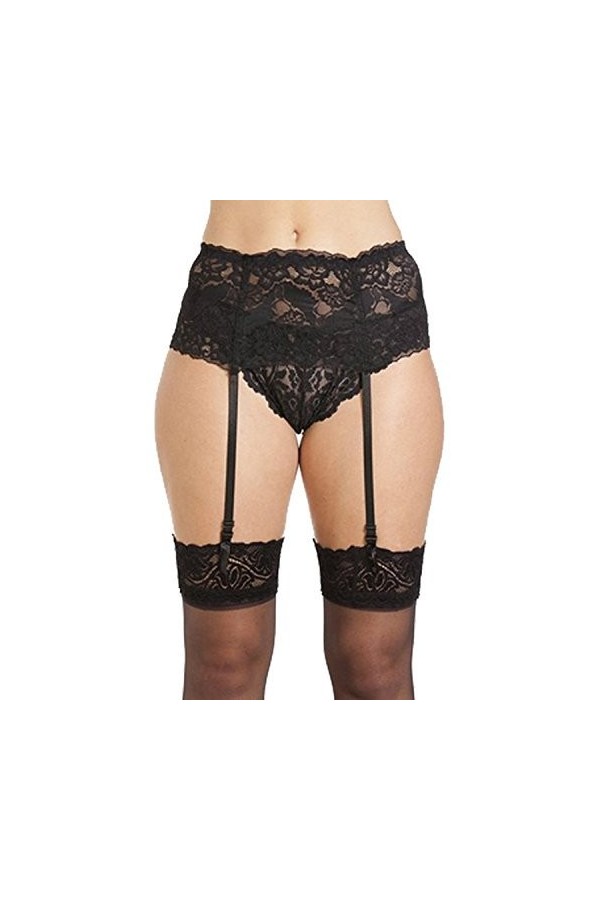 Cszxx La Femme Est 4-Strap Porte Jarretelles Lingerie Blanc 