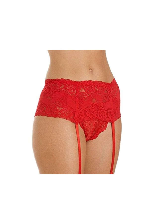 Cszxx La Femme Est 4-Strap Porte Jarretelles Lingerie Blanc 