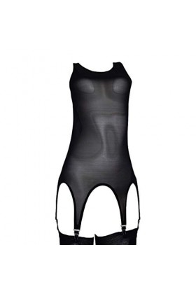 MEIHAOWEI Ceinture de Jarretelles de Cuisse en Maille Ceinture de Bretelles Sexy pour Bas de Cuisse de Lingerie