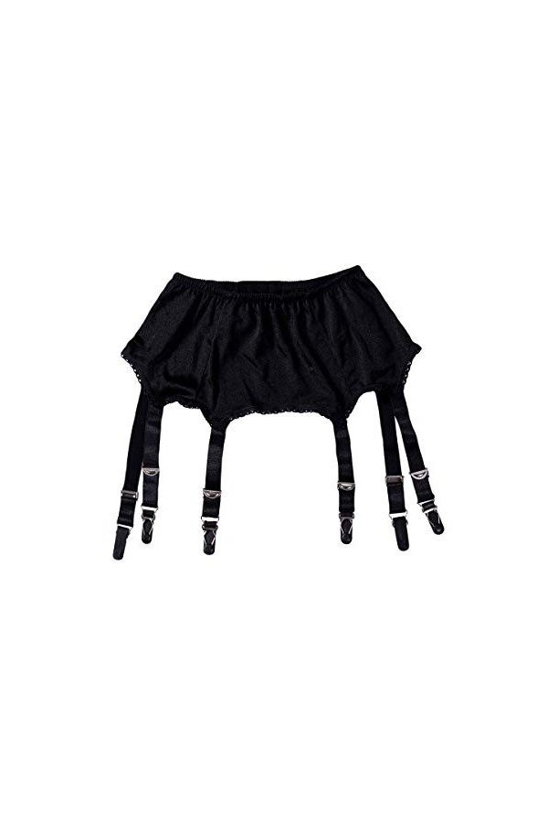 Frecoccialo Femmes Sexy Perspective 6 Bretelles Porte-Jarretelles Dentelle Ceinture pour Bas Cuisse Lingerie Vêtements de Nui