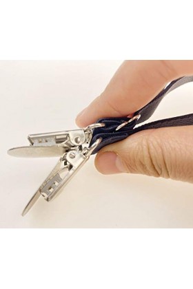 Lot de 2 porte-jarretelles élastiques réglables avec fermoir en métal Noir