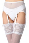 Merry Style Porte-Jarretelles en Dentelle Lingerie Sexy sous-vêtement Femme MSKS912 Ebène, XL 