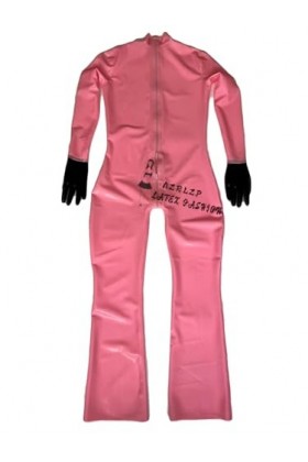 Combinaison Catsuit en Latex rose Sexy,&nbsp;&nbsp;&nbsp;vêtements moulants en caoutchouc pour combinaison fétichiste pour femmes
