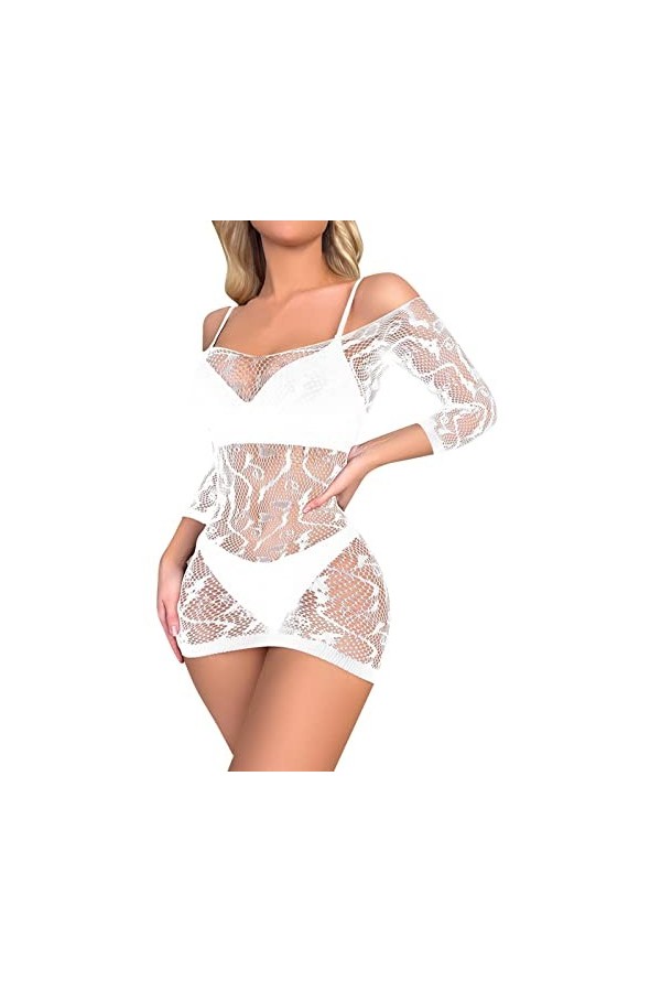 Générique Lingerie Sexy Femme sous-Vêtements Sexy Confortable Doux Lingerie Sexy Babydoll Dentelle Vêtements de Nuit Érotique