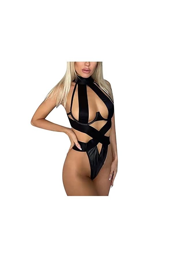 Body Femme Sexy Chic Lingerie Body Dos Nu Lingerie Et Vêtements Sexy Sein Nu Lingerie En Maille Jumpsuit Tenue Sexy Femme Com