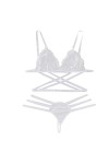 Vêtements De Nuit Femme 2 Pièce Ensemble Soutien Gorge et String Dentelle sous-Vetements Erotique Lingerie Sexy Ensemble Sexy