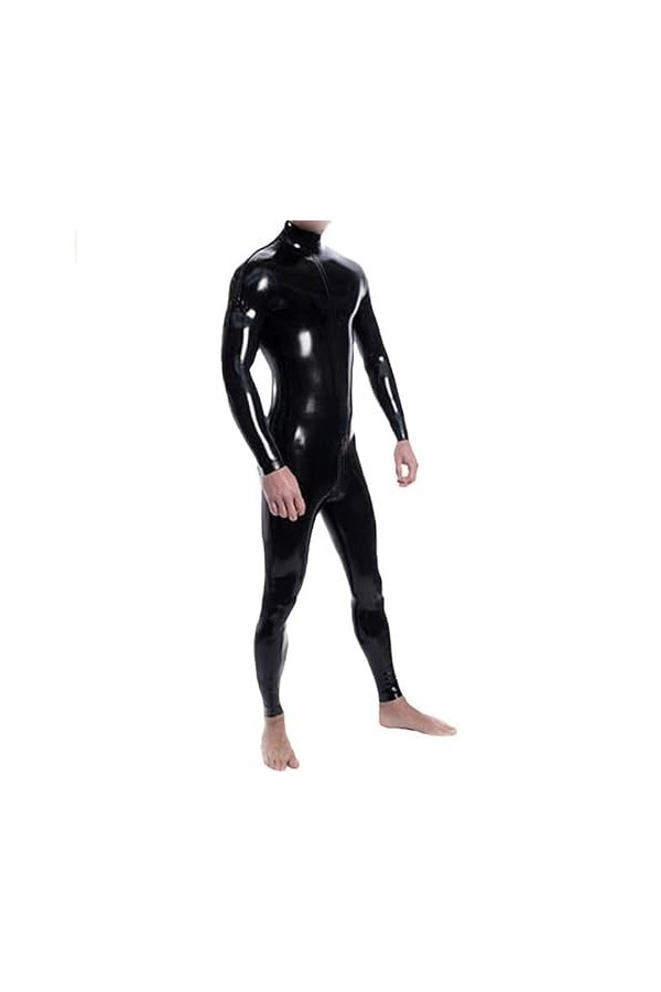 Latex Rubber Party Cosplay Black Rubber Party Catsuit Suit Bodysuit