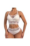 Lingerie Sexy Femme Coquine Hot Grande Taille sous-vêtements Sexy en résille de Bikini à la Mode pour Femmes Lingerie Ouverte