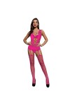 Coton Grande Taille Femmes Sexy Lingerie Résille Bodystocking sous-Vêtements De Nuit Chemises Bodys pour Sexy Red, One Size 
