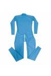 Handmade Zipper Full body Design Sexy Latex Tight Jumpsuit Rubber Catsuit Clothing with Crotch Zip Suitable for men and women