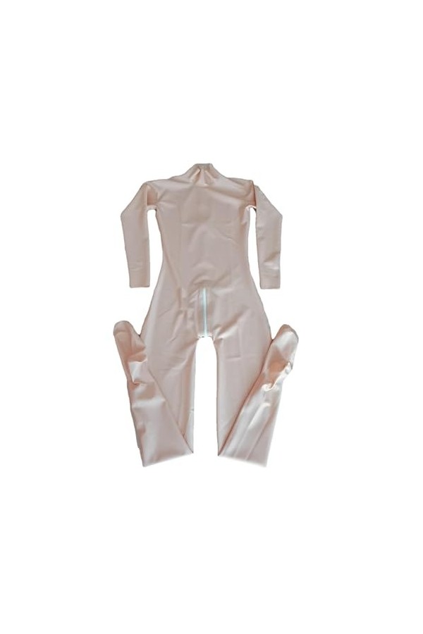 Sexy Pink Latex Full Body Catsuit