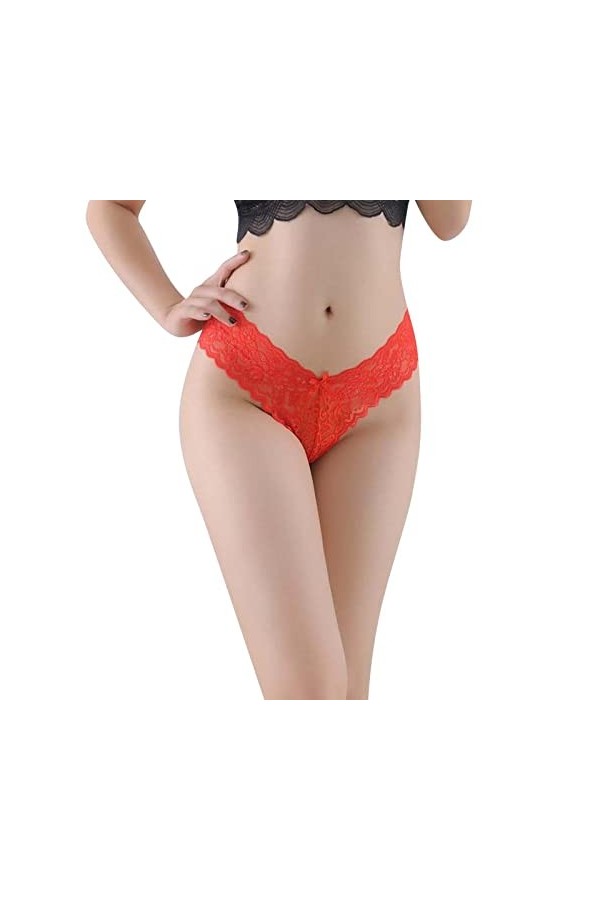 Lingerie Femme Sexy Ensemble Homme Sexy Hot y*2k Sexy Femmes Dentelle Fleurs Taille Basse sous-vêtements Culottes G String Li