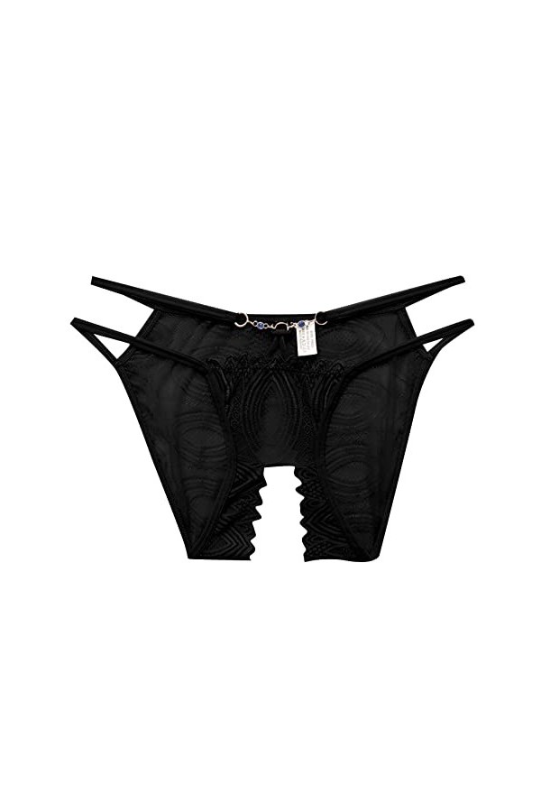 Lingerie Femme Sexy Ensemble Homme Sexy Hot y*2*k Femmes Sexy Slim Strap Culotte Dentelle Jacquard Culotte Ouverte Entrejambe