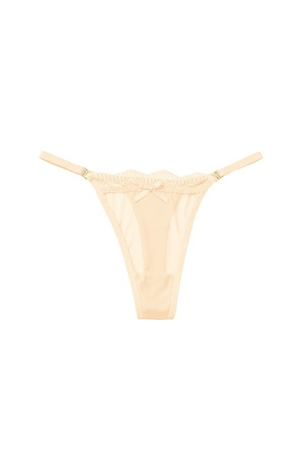 Lingerie Femme Sexy Ensemble Homme Sexy Hot y*2*k Femmes Sexy Bow Knot Culotte Mesh Full Sheer Lace Seamless String Culotte B