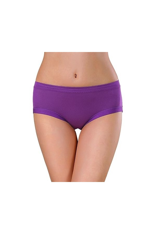 Culottes Menstruelles Femme Culotte Taille Haute en Coton Culotte Taille Haute pour Femme Couleur Unie Culotte Grand Confort