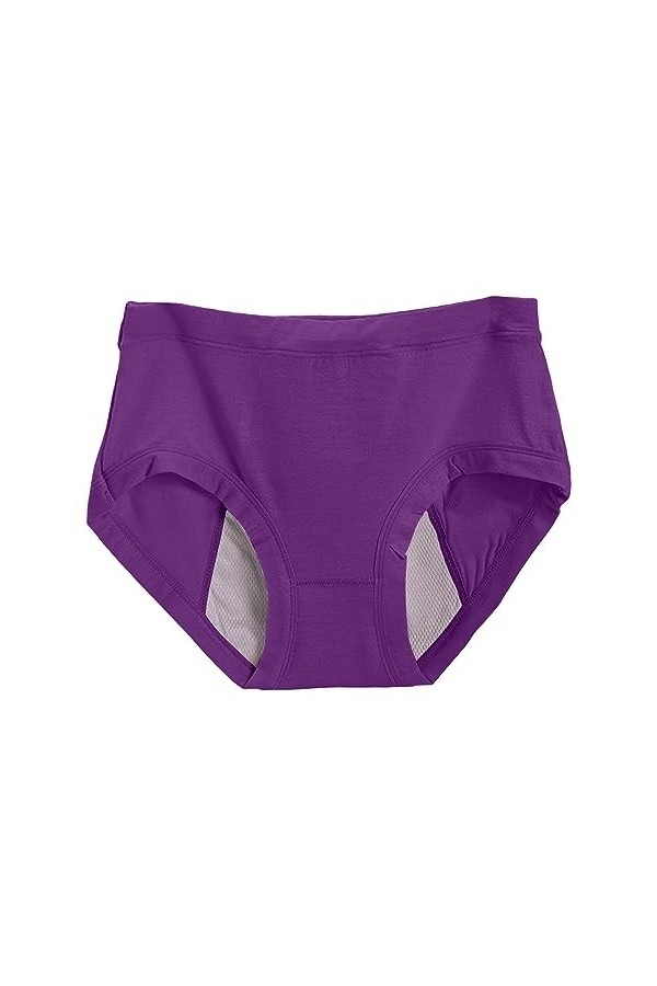 Culottes Menstruelles Femme Culotte Taille Haute en Coton Culotte Taille Haute pour Femme Couleur Unie Culotte Grand Confort