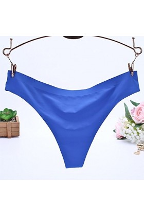 TDEOK Body Femme Sexy pour Femmes Sans Couture Sexy Sous-vêtements en Soie Slip Bodys, bleu, XL